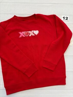 Sweet Wink Red XOXO Heart Crewneck Sweatshirt